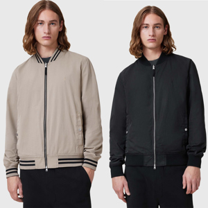 AllSaints Basset Ramskull Reversible Bomber Jacket